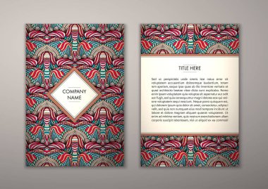 Flyer şablonu ile soyut süsleme