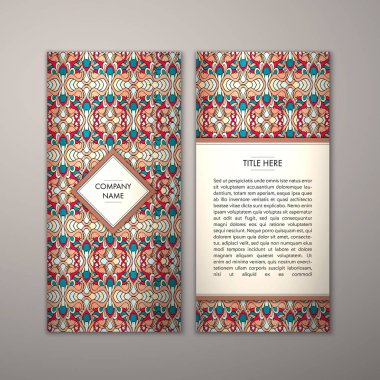 Flyer şablonu ile soyut süsleme