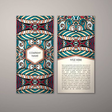 Flyer şablonu ile soyut süsleme