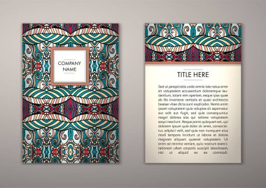 Flyer şablonu ile soyut süsleme