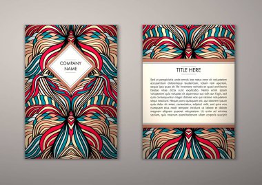 Flyer şablonu ile soyut süsleme