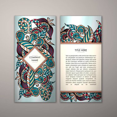 Flyer şablonu ile soyut süsleme