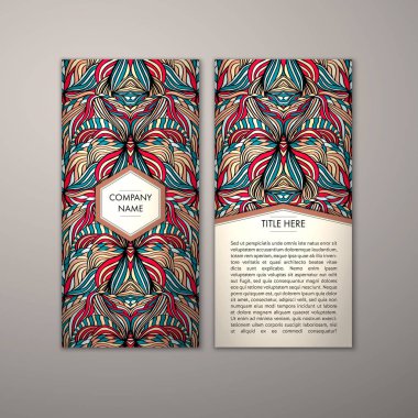 Flyer şablonu ile soyut süsleme