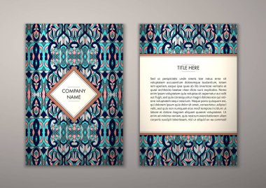 Flyer şablonu ile soyut süsleme