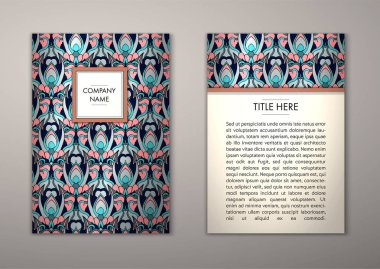 Flyer şablonu ile soyut süsleme