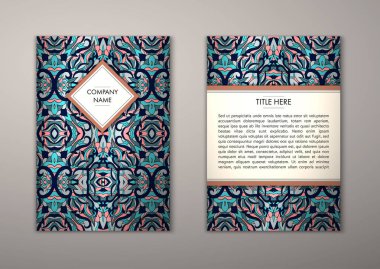 Flyer şablonu ile soyut süsleme