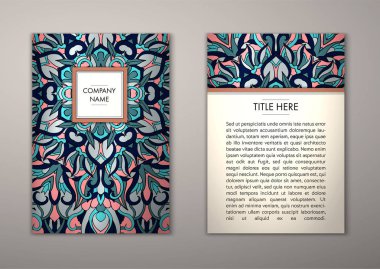 Flyer şablonu ile soyut süsleme