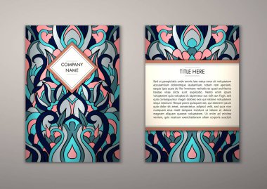 Flyer şablonu ile soyut süsleme