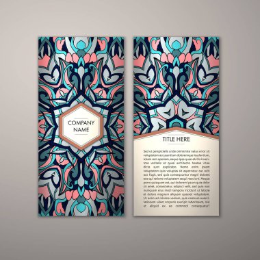 Flyer şablonu ile soyut süsleme