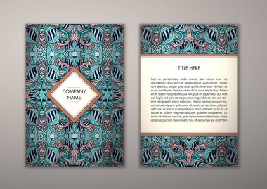 Flyer şablonu ile soyut süsleme