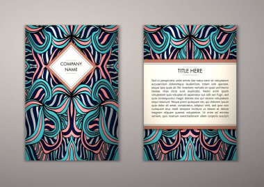 Flyer şablonu ile soyut süsleme