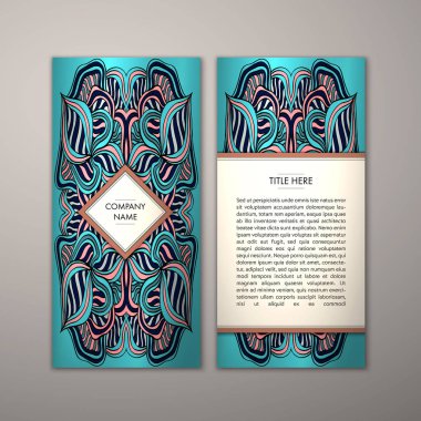 Flyer şablonu ile soyut süsleme