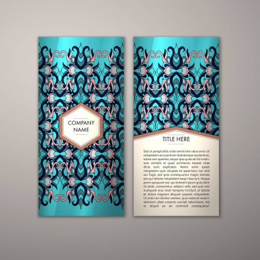 Flyer şablonu ile soyut süsleme