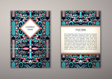 Flyer şablonu ile soyut süsleme