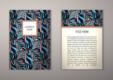 Flyer şablonu ile soyut süsleme