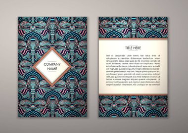 Flyer şablonu ile soyut süsleme