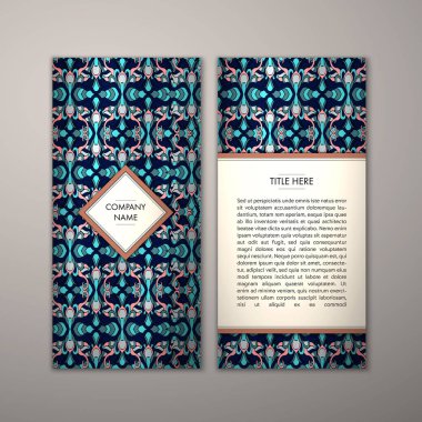 Flyer şablonu ile soyut süsleme