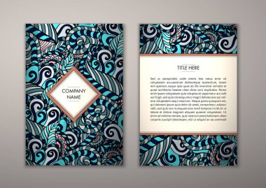 Flyer şablonu ile soyut süsleme