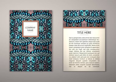 Flyer şablonu ile soyut süsleme