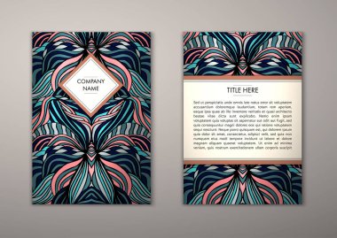 Flyer şablonu ile soyut süsleme