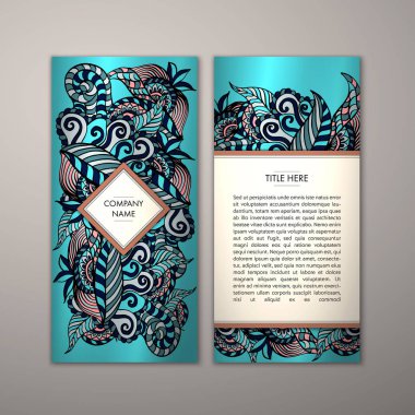 Flyer şablonu ile soyut süsleme