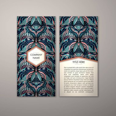 Flyer şablonu ile soyut süsleme