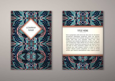 Flyer şablonu ile soyut süsleme