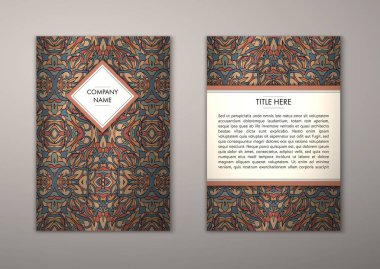 Flyer şablonu ile soyut süsleme