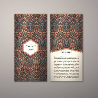 Flyer şablonu ile soyut süsleme