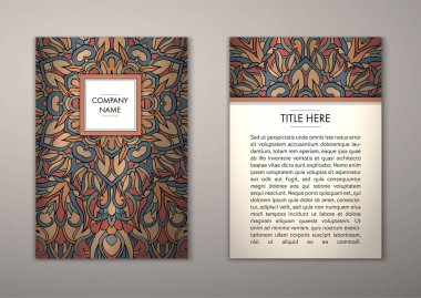 Flyer şablonu ile soyut süsleme