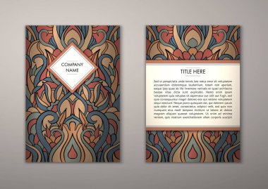 Flyer şablonu ile soyut süsleme