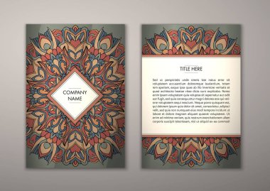 Flyer şablonu ile soyut süsleme