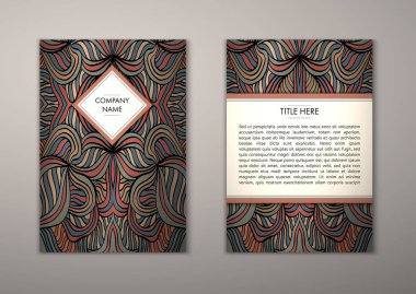 Flyer şablonu ile soyut süsleme