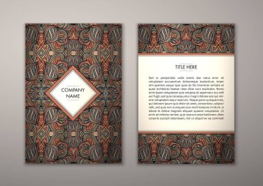 Flyer şablonu ile soyut süsleme