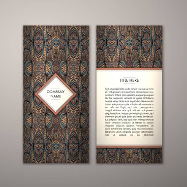 Flyer şablonu ile soyut süsleme