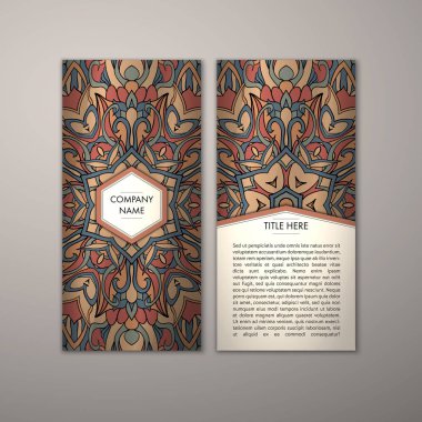 Flyer şablonu ile soyut süsleme