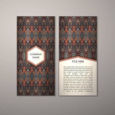 Flyer şablonu ile soyut süsleme