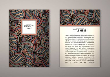 Flyer şablonu ile soyut süsleme