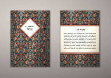 Flyer şablonu ile soyut süsleme