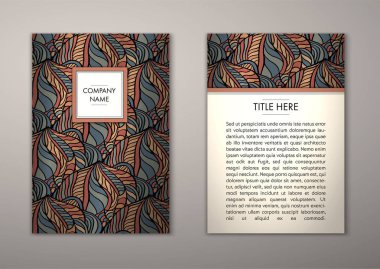 Flyer şablonu ile soyut süsleme