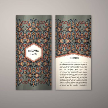 Flyer şablonu ile soyut süsleme