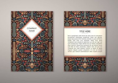 Flyer şablonu ile soyut süsleme