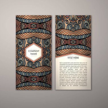 Flyer şablonu ile soyut süsleme