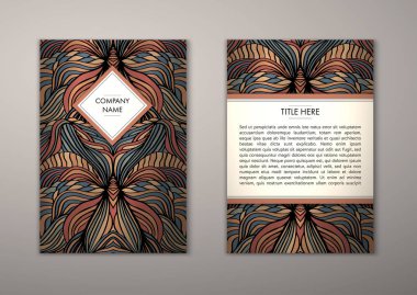 Flyer şablonu ile soyut süsleme