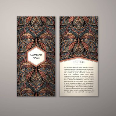 Flyer şablonu ile soyut süsleme