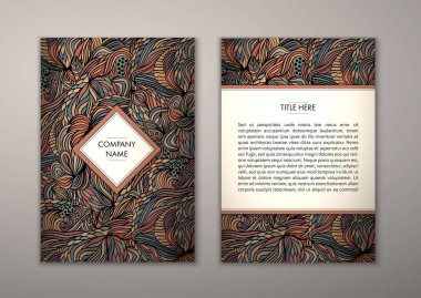 Flyer şablonu ile soyut süsleme