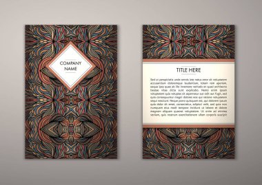 Flyer şablonu ile soyut süsleme