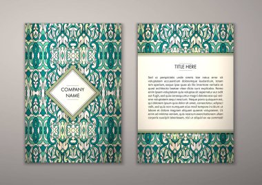 Flyer şablonu ile soyut süsleme