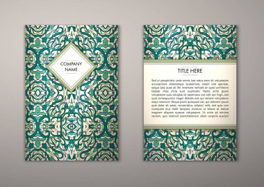 Flyer şablonu ile soyut süsleme