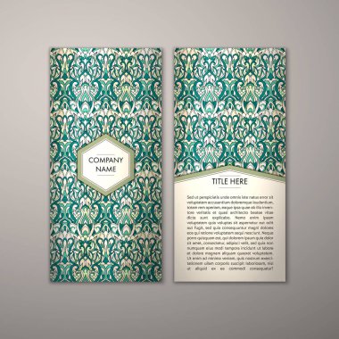 Flyer şablonu ile soyut süsleme